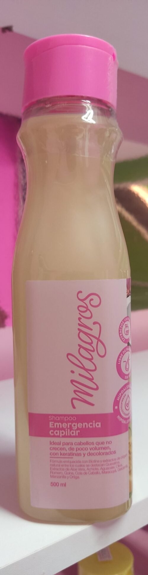 Shampoo Emergencia Capilar de Milagros de 500ml
