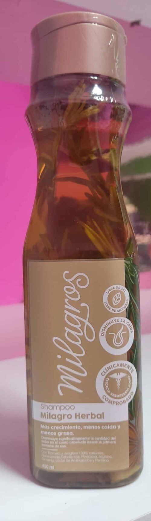 Shampoo Milagro Herbal de Milagros de 450ml